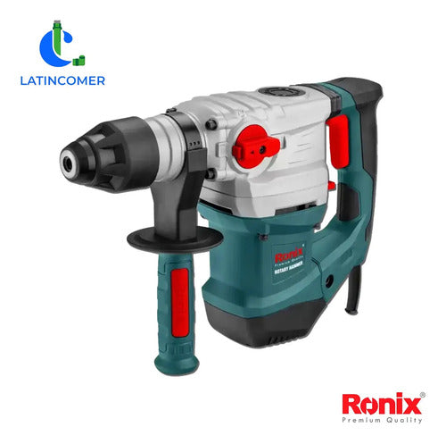 Rotomartillo 1500w Sds Plus 32mm Ronix Taladro Demoledor Azul Petróleo 60hz