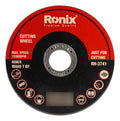 Discos De Corte 4-1/2 Pulgadas 115mm Ronix P/ Esmeril Rojo