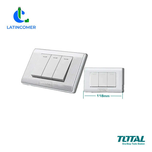 Interruptor Triple De 16a / 110-250v - Total 120 A 110v Blanco