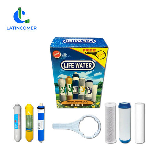 Brassco Kit 6 Filtros Ósmosis Inversa 75gpd