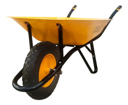 Carretilla De Construcción Con Rueda 65lb Amarillo