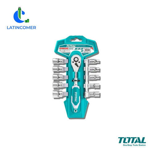 Ratchet De 1/4 » Con Juego De Dados (12pcs) - Total