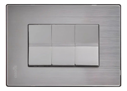 Interruptor Triple Plata Plata