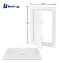 Tapa Registro Plastica Pared 6 X 9 - Gri-1196