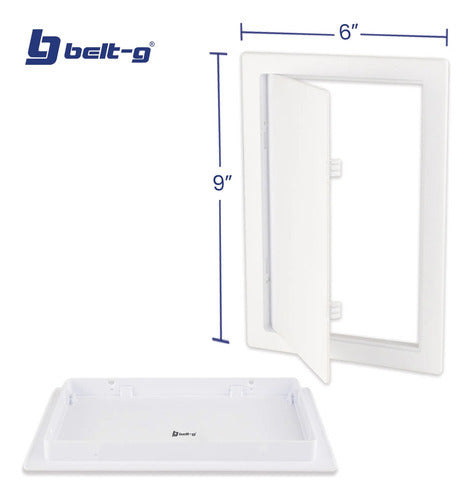 Tapa Registro Plastica Pared 6 X 9 - Gri-1196