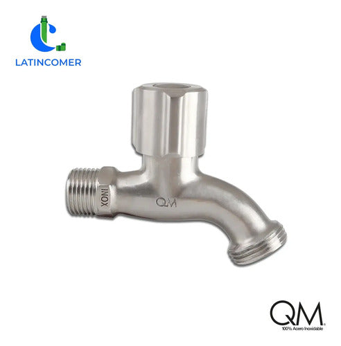 Llave De Chorro O Batea Quality Metal Acero Inoxidable Qm