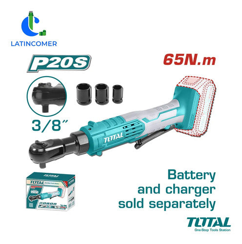 Rachet Inalámbrico 20v Total Azul Petróleo 60 Hz