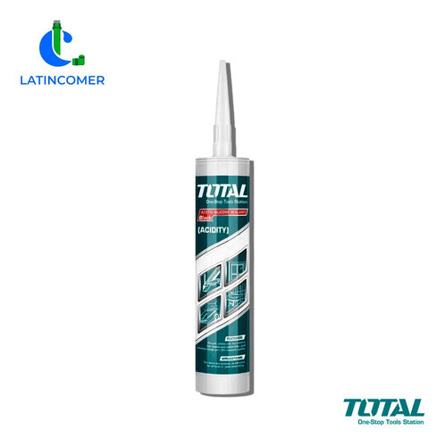 Silicón Sellante Acético Color Negro - 300ml - Total