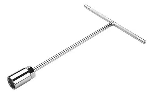Llave Tipo T 10x185x300mm Tolsen Plateado