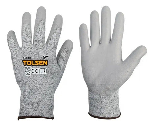 Guantes De Soldadura 14 Tolsen Gris