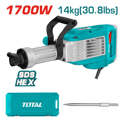 Martillo Demoledor 1700w Total Turquesa