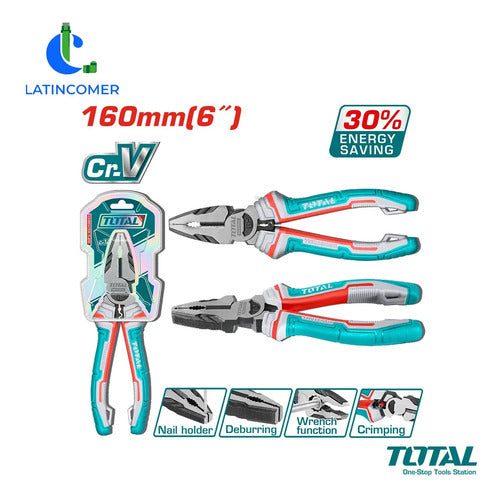 Alicate Electricista 6'' / 160mm Cr-v - Total