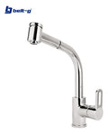 Grifo Fregadero Monomando Hammer Extensible. Gri-1517 Plateado Brillante
