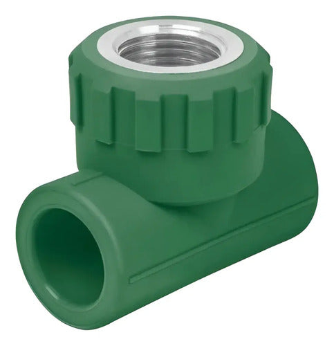Tee Con Rosca Hembra De 20 Mm X 1/2
