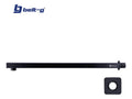 Tubo Largo Para Regadera Cuadrado Black. Gri-0452
