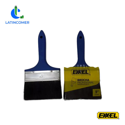 Brocha Cerda Mango Plastico - 5 Azul