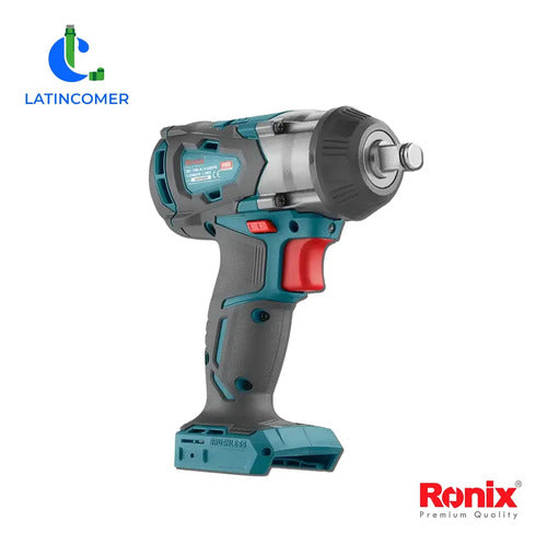 Llave De Impacto Inalámbrica 1/2 Ronix 8907k Pistola Maletín Azul Petróleo