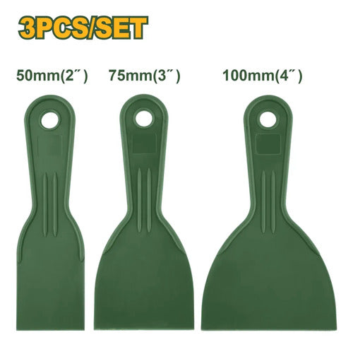 Juego De Espatulas Plasticas Jadever 2 -3 -4