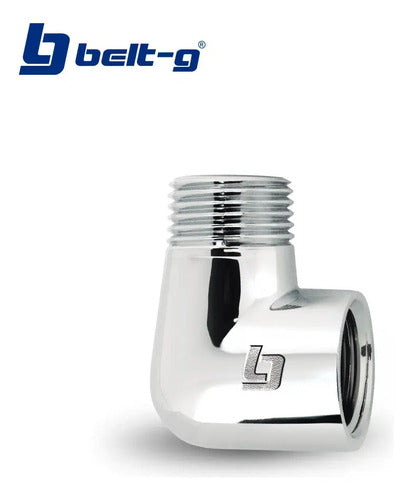Conexion Pulida Y Cromada** Codo Cachimbo De 1/2 Belt-g