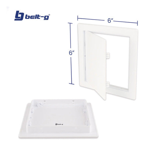 Tapa Registro Plastica Pared 6 X 6 - Gri-1195