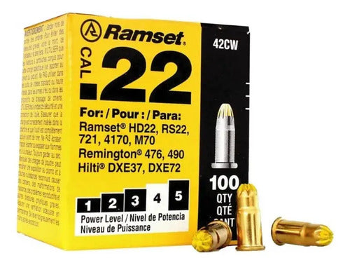 Fulminante Cal. 22 Amarillo (caja 100)
