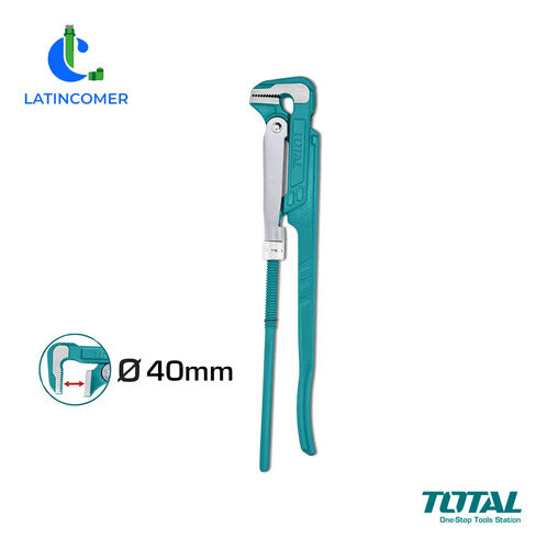 Llave De Tubo 1'' - 90 Grados - Total Turquesa