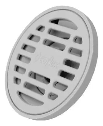Coladera Redonda De Abs Gris Con Rejilla Abs Y Vao Coflex