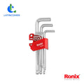 Juego De Llaves Allen Set 9 Piezas Hexagonales Ronix Rh-2034 Gris