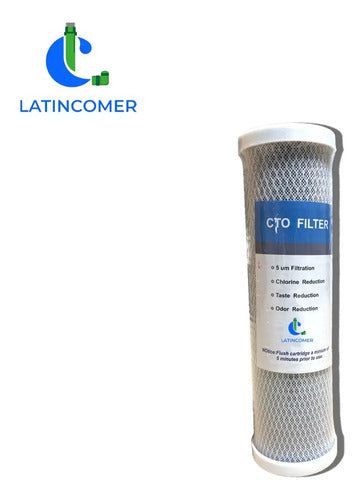 Cartucho Carbon Block De 10x2,5'' Gris