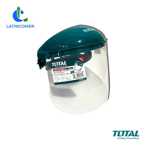 Careta Para Esmerilar Con Pantalla - Total Azul Petróleo