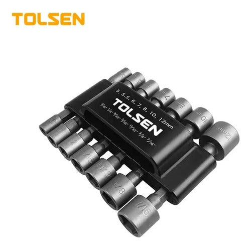 Juego De 14 Dados Para Taladro De 1/4 Tolsen