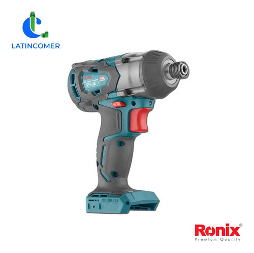 Destornillador De Impacto Ronix Inalámbrico 20v 1/4hex Llave Azul Petróleo