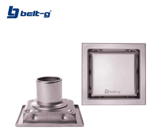 Rejilla Acero Inox. Doble Face 10cm Cuadrada Belt-g