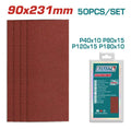 Juego De Lijas 90x231mm P40-p80-p120-p180 50pzas 40
