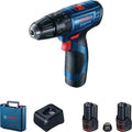 Taladro Perc. 3/8 +1bat+cargador Marca Bosch Azul Petróleo