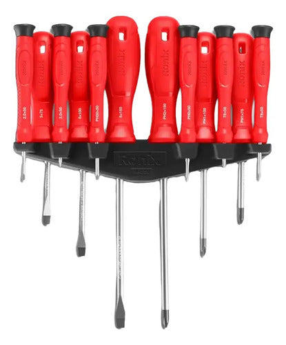 Juego De Destornilladores 12 Piezas Ronix Rh-2728 Magnéticos