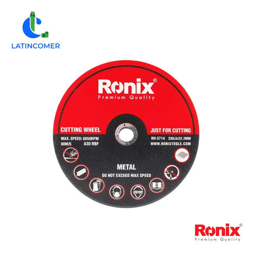 Discos De Esmerilar 7 Pulgadas / 180mm Ronix Desbaste Rojo