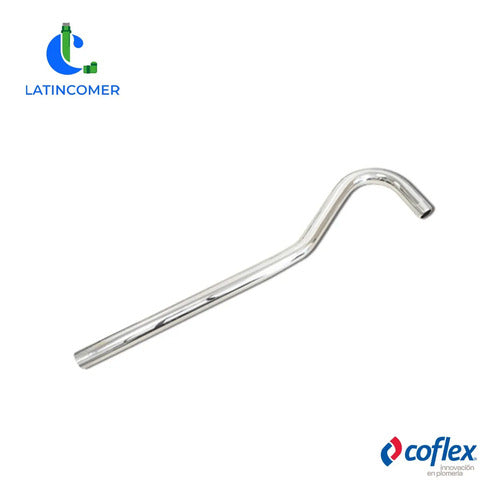 Brazo P/ducha Laton Cromado 43cm Plateado