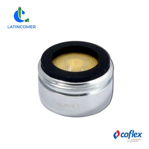 Aireador Rosca Exterma Flujo Controlado Plateado