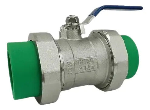 Llave De Paso Esférica Con Doble Unión De 32 Mm