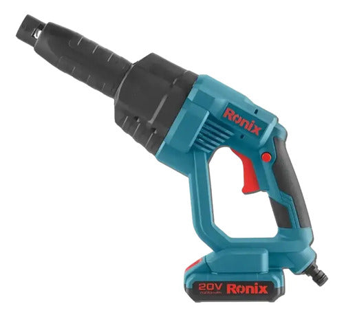 Hidrojet Portátil Inalámbrico Ronix Recargable Alta Presión Azul Petróleo