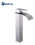 Grifo Lavamanos Monomando Duck (alto) Brushed - Gri-1496 Plateado Brillante