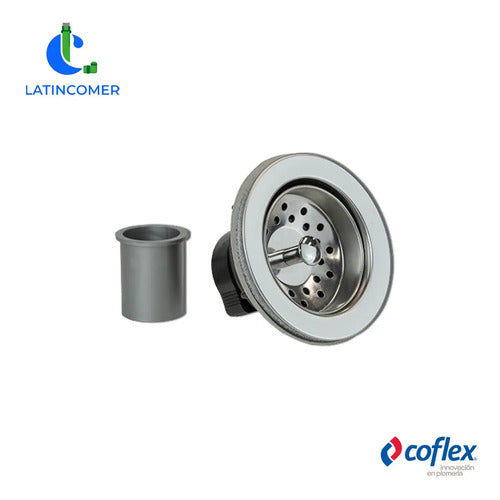 Desague Fregadero Plast/inox Blanco