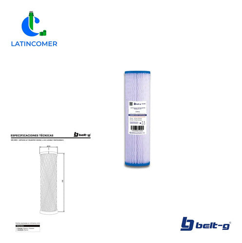Cartucho 10 Poliester 5 Micras L-110 ( Lavable)