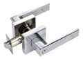 Cerradura De Palanca Cromada Baño Bari Plateado