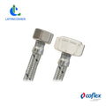 Canilla Acero 1/2 X 7/8 Wc 40cm Met/plas Plateado