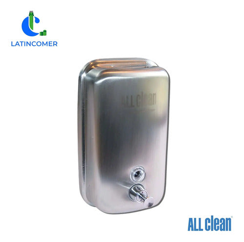 Dispensador De Jabón De Acero Inoxidable 500 Ml Gris