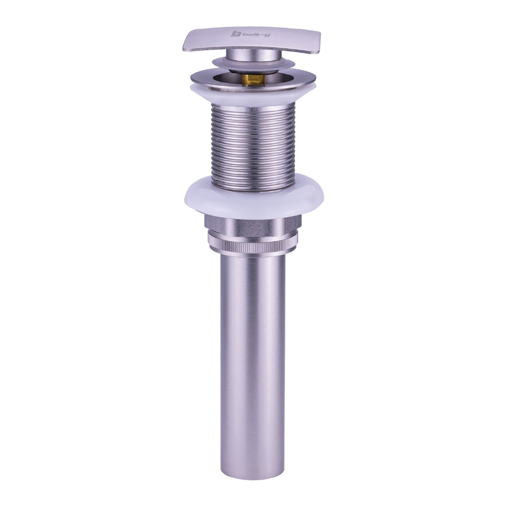 Belt-G Desagüe lavamanos metal clicker modelo square brushed GRI-1444