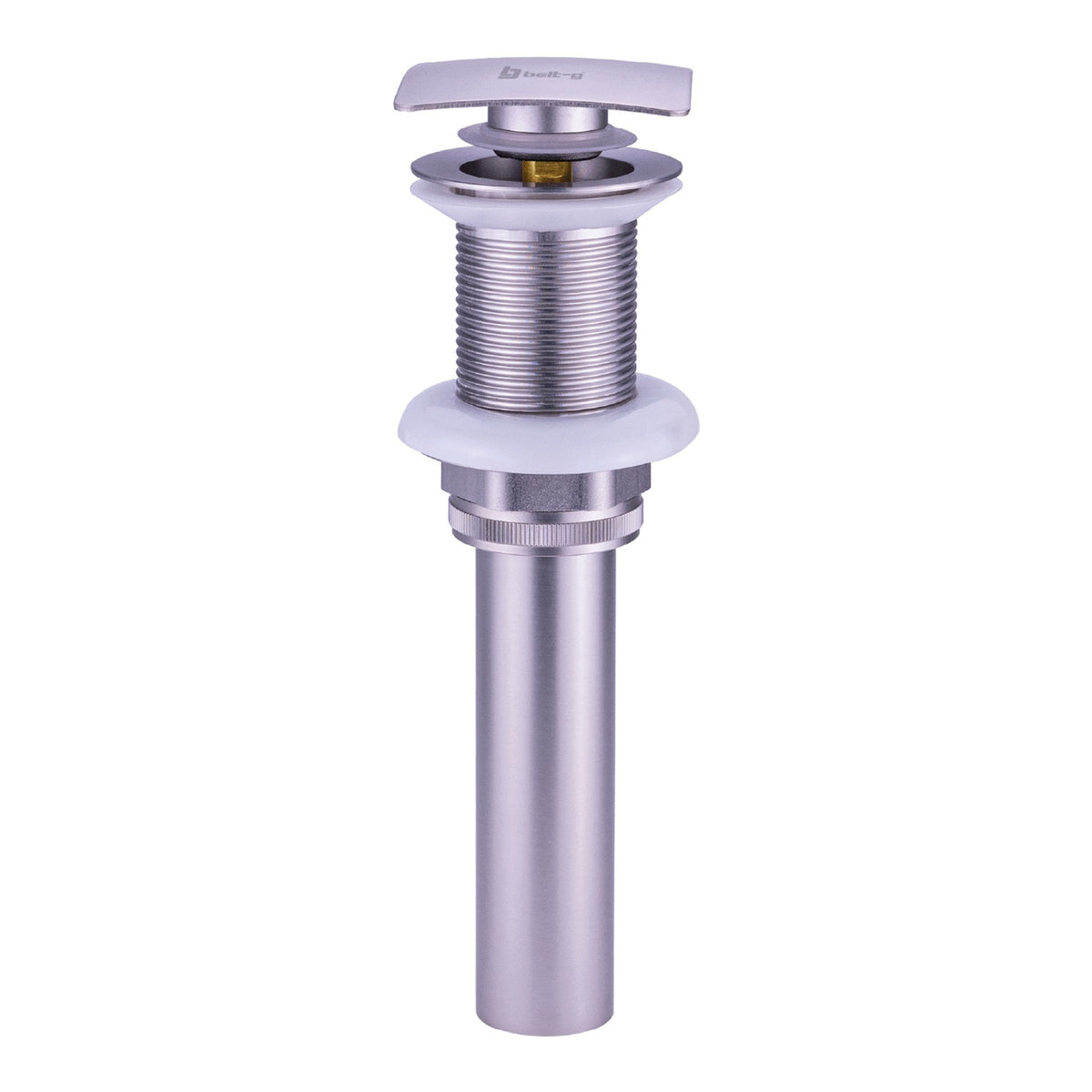 Belt-G Desagüe lavamanos metal clicker modelo square brushed GRI-1444