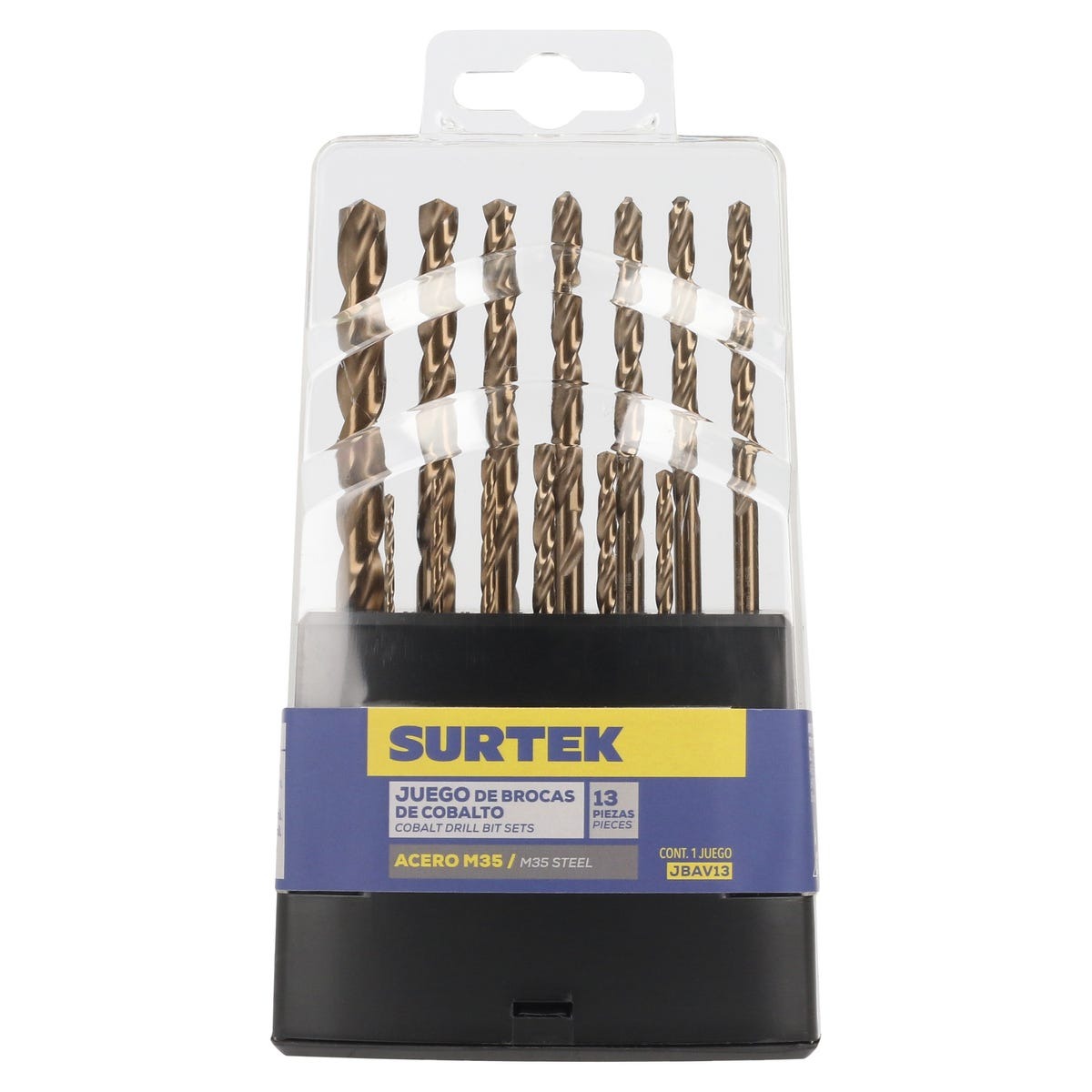Surtek Juego de 13 mechas HSS al cobalto JBAV13